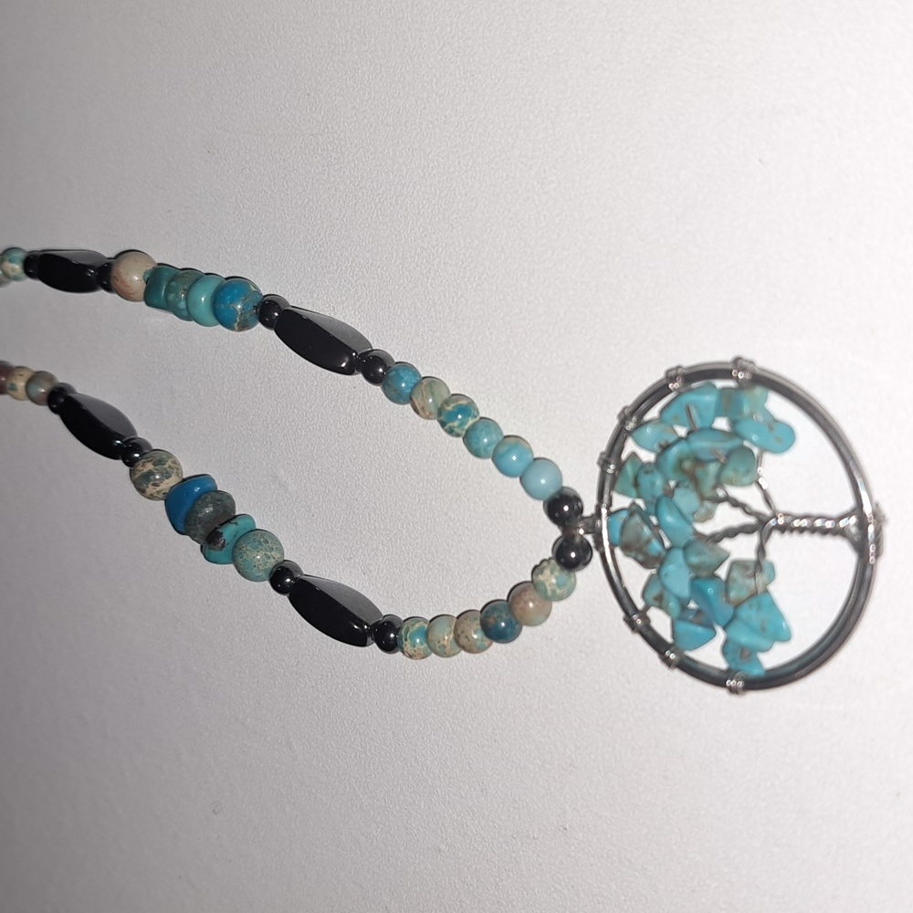 Turquoise Tree Of Life Necklace